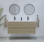 Gliss Design Woodz Charcoal Onderkast met Ribbelfront 140cm Gliss Design Woodz Charcoal Onderkast met Ribbelfront 140cm