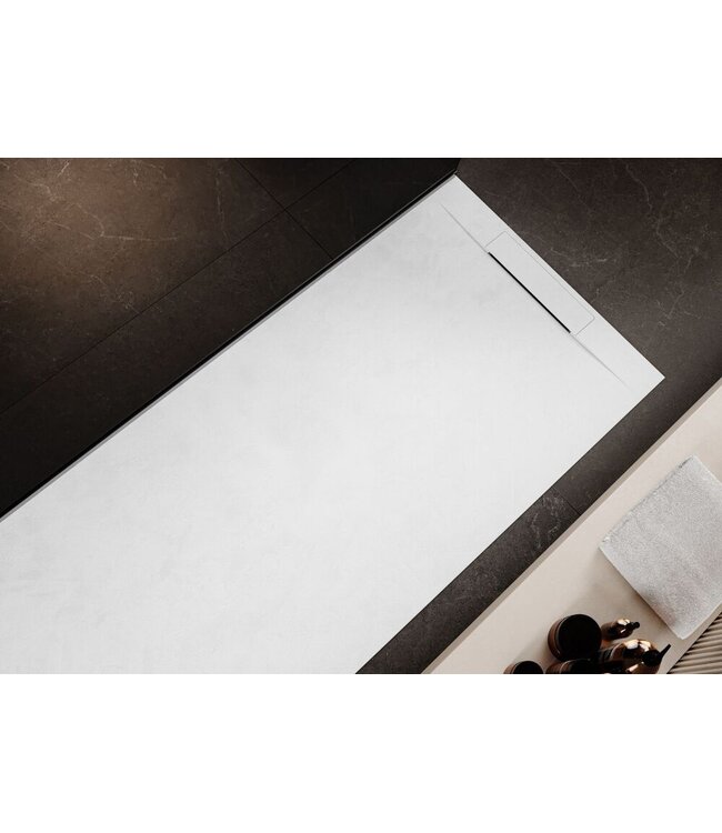 Douchebak Composiet Plato Wit 180x90x3cm RAL9003 antislip inkortbaar