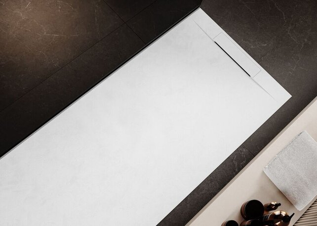 Douchebak Composiet Plato Wit 120x90x3cm RAL9003 antislip inkortbaar