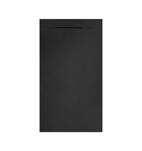 Douchebak Composiet Plato Zwart 120x90x3cm RAL9017 antislip inkortbaar