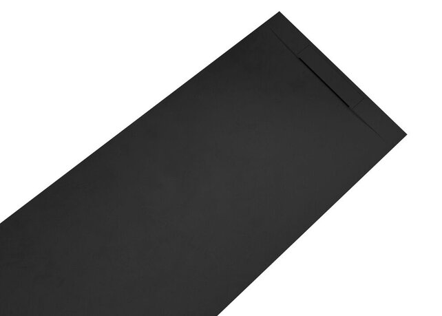 Douchebak Composiet Plato Zwart 120x90x3cm RAL9017 antislip inkortbaar