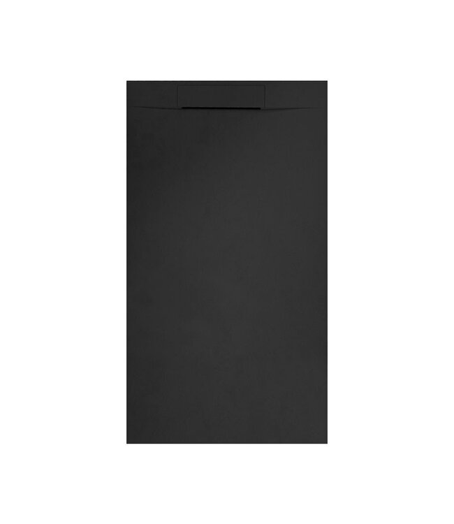 Douchebak Composiet Plato Zwart 180x90x3cm RAL9017 antislip inkortbaar