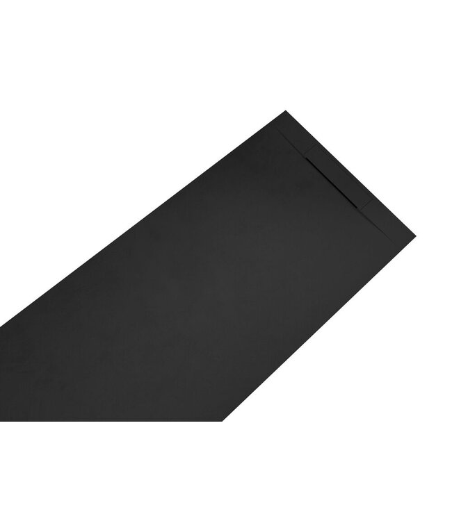 Douchebak Composiet Plato Zwart 180x90x3cm RAL9017 antislip inkortbaar