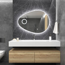 Gliss Design Atlas Badkamerspiegel 120x90cm geint. make-up spiegel + Spiegelverwarming + Dimbaar led-verlichting IP44