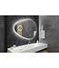 Gliss Design Atlas Badkamerspiegel 150x110cm geint. make-up spiegel + Spiegelverwarming + Dimbaar led-verlichting IP44