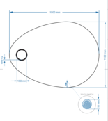 Gliss Design Atlas Badkamerspiegel 150x110cm geint. make-up spiegel + Spiegelverwarming + Dimbaar led-verlichting IP44