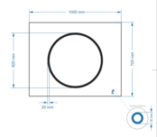 Gliss Design Circe Badkamerspiegel 100x70cm make-up spiegel + Spiegelverwarming + Dimbaar led-verlichting IP44