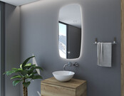 Gliss Design Erato Badkamerspiegel 140x70cm Spiegelverwarming + Dimbaar led-verlichting IP44 Gliss Design Erato Badkamerspiegel 140x70cm Spiegelverwarming + Dimbaar led-verlichting IP44