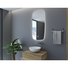 Gliss Design Erato Badkamerspiegel 60x100cm Spiegelverwarming + Dimbaar led-verlichting IP44