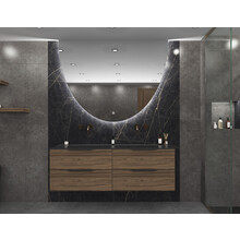 Gliss Design badkamerspiegel Eos 160x120cm Ronding naar Beneden met spiegelverwarming