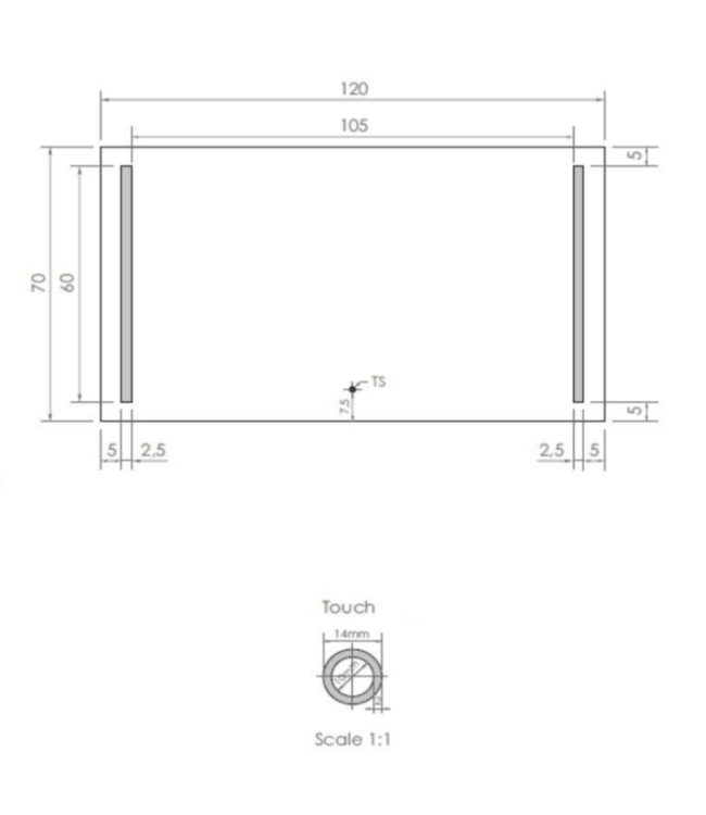 Badkamerspiegel met verlichting 120x70cm Gliss LED Verticaal Dubbel met spiegelverwarming (Alle maten)