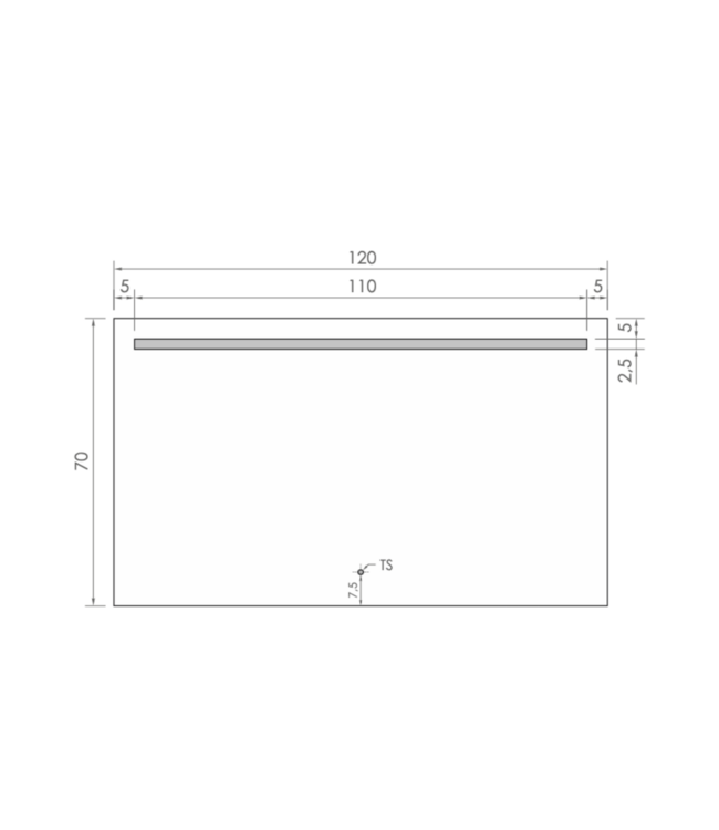 Gliss Design Badkamerspiegel met verlichting 120x70cm Horizontaal LED Dubbel met spiegelverwarming (Alle maten)