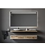 Gliss Design Badkamerspiegel met verlichting 90x70cm Horizontaal LED Dubbel met spiegelverwarming (Alle maten)