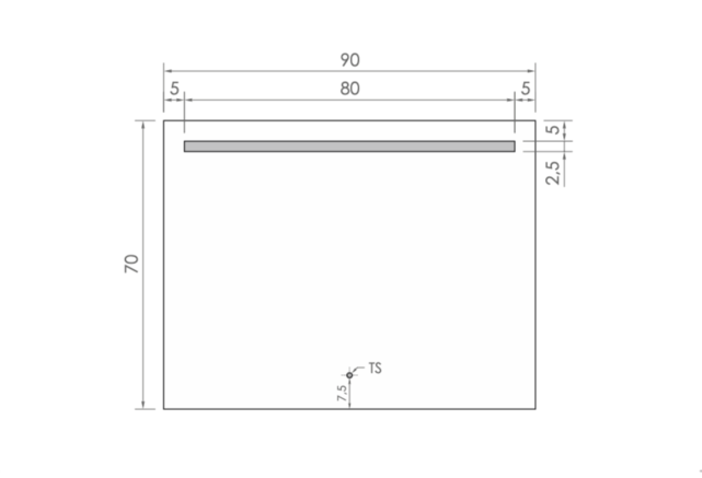 Gliss Design Badkamerspiegel met verlichting 90x70cm Horizontaal LED Dubbel met spiegelverwarming (Alle maten)