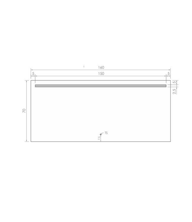 Gliss Design Badkamerspiegel met verlichting 160x70cm Horizontaal LED Dubbel met spiegelverwarming (Alle maten)