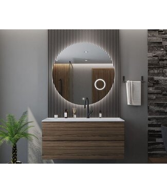 GLISS DESIGN Gliss Design Badkamerspiegel Sol Rond 60cm LED Verlichting en Verwarming
