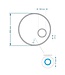Gliss Design Badkamerspiegel Sol Rond 80cm LED Verlichting en Verwarming