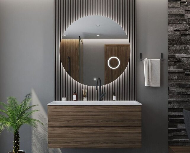 Gliss Design Badkamerspiegel Sol Rond 100cm LED Verlichting en Verwarming