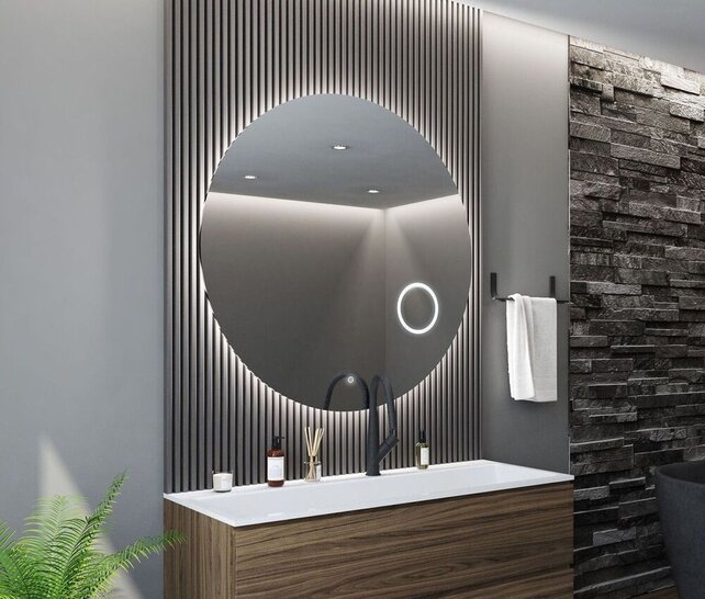 Gliss Design Badkamerspiegel Sol Rond 100cm LED Verlichting en Verwarming