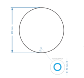 Gliss Design Athena ronde spiegel Mat Wit 90cm met verlichting en verwarming