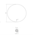 Gliss Design Athena ronde spiegel Mat Zwart 100cm met verlichting en verwarming