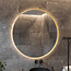 GLISS DESIGN Gliss Design Athena ronde spiegel Mat Goud 100cm met verlichting en verwarming