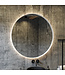 Gliss Design Athena ronde spiegel Mat Wit 120cm met verlichting en verwarming