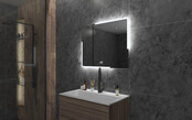 Gliss Design Melite Spiegel met verlichting en verwarming 80cm met touch bediening Gliss Design Melite Spiegel met verlichting en verwarming 80cm met touch bediening