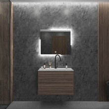 Gliss Design Melite Spiegel met verlichting en verwarming 90cm met touch bediening