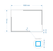 Gliss Design Melite Spiegel met verlichting en verwarming 100cm met touch bediening Gliss Design Melite Spiegel met verlichting en verwarming 100cm met touch bediening