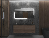 Gliss Design Melite Spiegel met verlichting en verwarming 100cm met touch bediening Gliss Design Melite Spiegel met verlichting en verwarming 100cm met touch bediening
