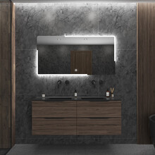 Gliss Design Melite Spiegel met verlichting en verwarming 140cm met touch bediening