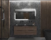 Gliss Design Melite Spiegel met verlichting en verwarming 160cm met touch bediening