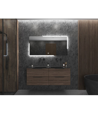 GLISS DESIGN Gliss Design Melite Spiegel met verlichting en verwarming 160cm met touch bediening