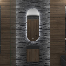 Gliss Design Orion Toiletspiegel met Verlichting 40x100cm