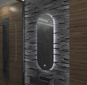Gliss Design Orion Toiletspiegel met Verlichting 40x100cm