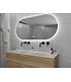 Gliss Design Orion Ovale spiegel met verlichting en verwarming 100x70 cm