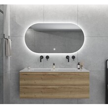 Gliss Design Orion Ovale spiegel met verlichting en verwarming 100x70 cm