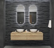 Gliss Design Orion spiegel met Verlichting 50x100cm Gliss Design Orion spiegel met Verlichting 50x100cm