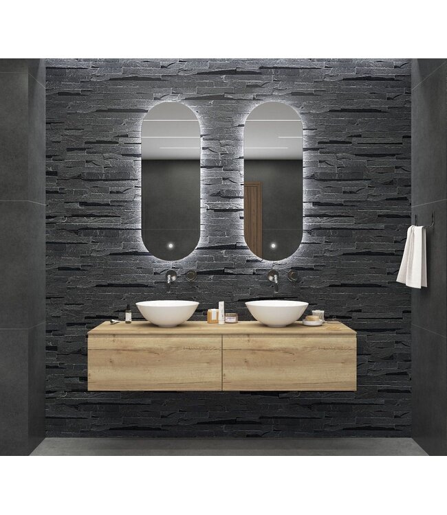 Gliss Design Orion spiegel met Verlichting 50x100cm