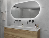 Gliss Design Orion Ovale spiegel met verlichting en verwarming 120x70 cm