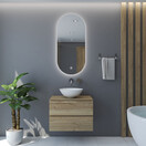 Gliss Design Orion Ovale spiegel met verlichting en verwarming 120x70 cm