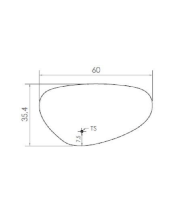 Gliss Design Trendy Spiegel met verlichting Ovaal 60cm met verwarming en touch