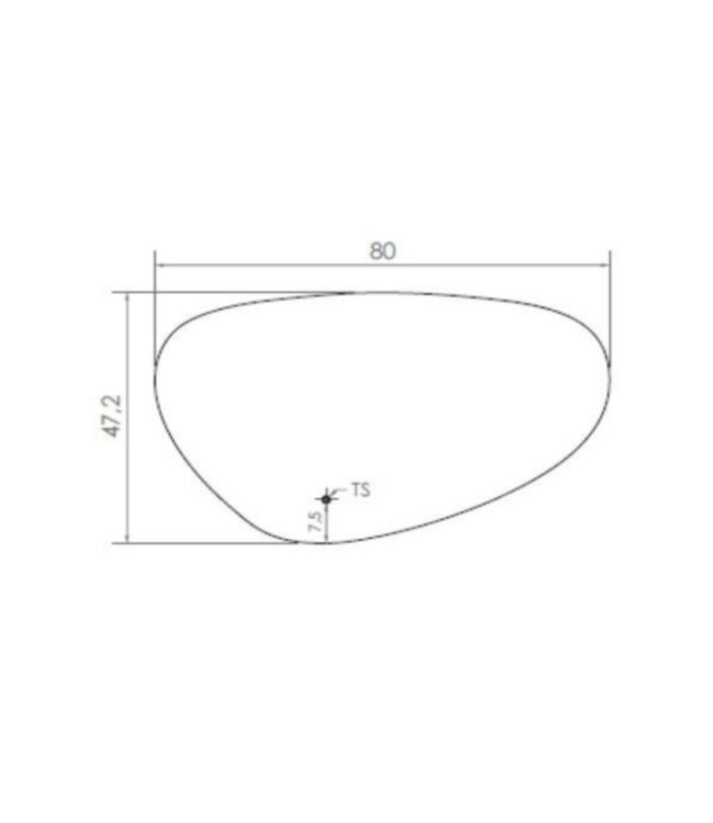 Gliss Design Trendy Spiegel met verlichting Ovaal 80cm met verwarming en touch