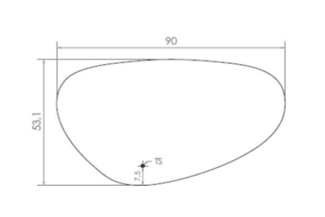 Gliss Design Trendy Spiegel met verlichting Ovaal 90cm met verwarming en touch