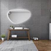 Gliss Design Trendy Spiegel met verlichting Ovaal 120cm met verwarming en touch Gliss Design Trendy Spiegel met verlichting Ovaal 120cm met verwarming en touch