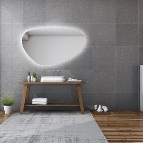 Gliss Design Trendy Spiegel met verlichting Ovaal 140cm met verwarming en touch