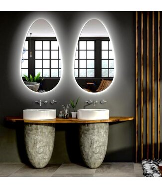 GLISS DESIGN Badkamerspiegel Gliss Triton met LED verlichting 110x60 cm