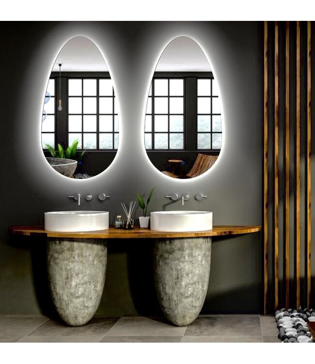 Badkamerspiegel Gliss Triton met LED verlichting 40x75cm