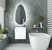 Badkamerspiegel Gliss Triton met LED verlichting 40x75cm